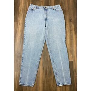 VTG Women Levi's 522 USA Tapered Straight Fit light wash denim blue jeans 20L